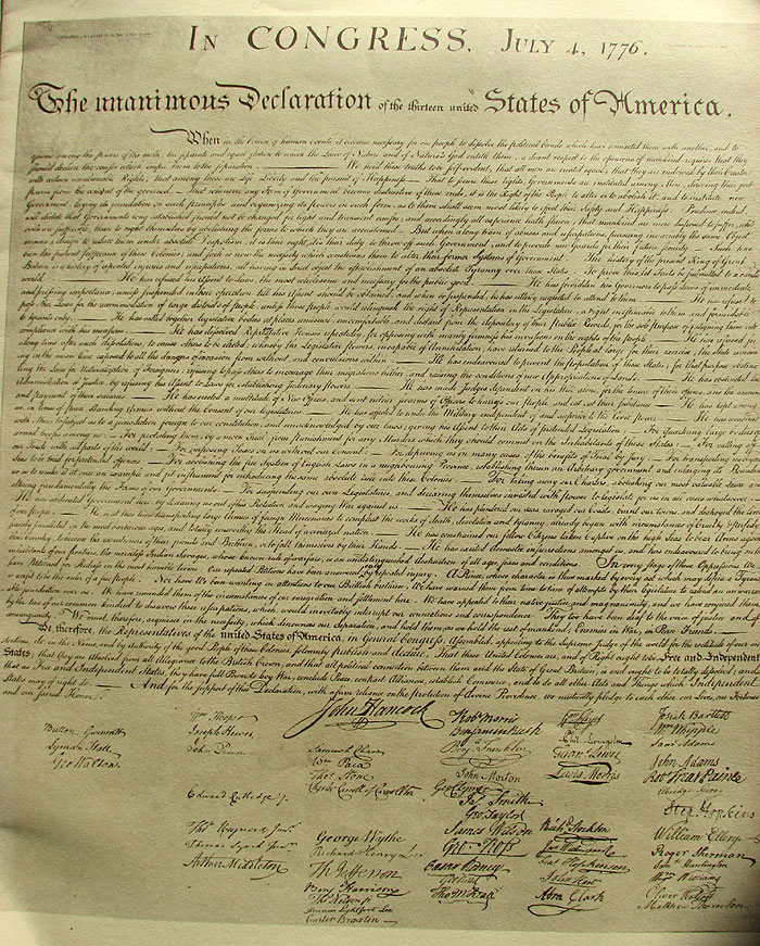 declaration of independence signers. The Declaration of