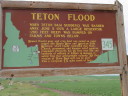 Teton Flood Sign