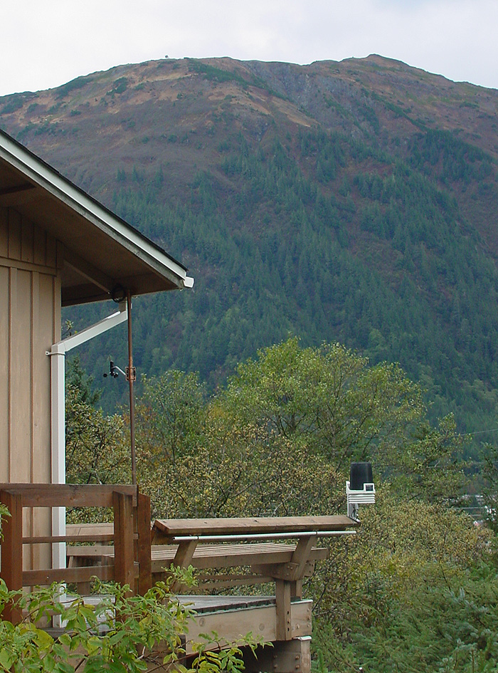 Mt. Juneau and part of the West Juneau Weather Station.