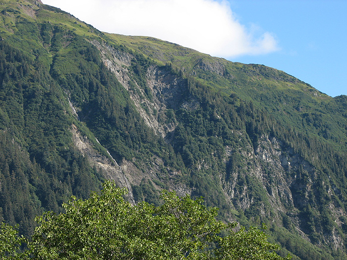 Cliffs on the Last Chance Basin side of Mt. Juneau.