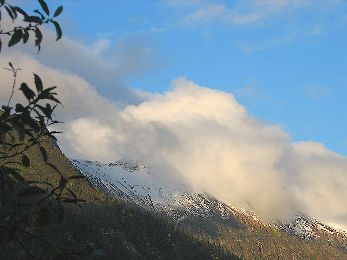 Mt. Juneau Ridge and Clouds.