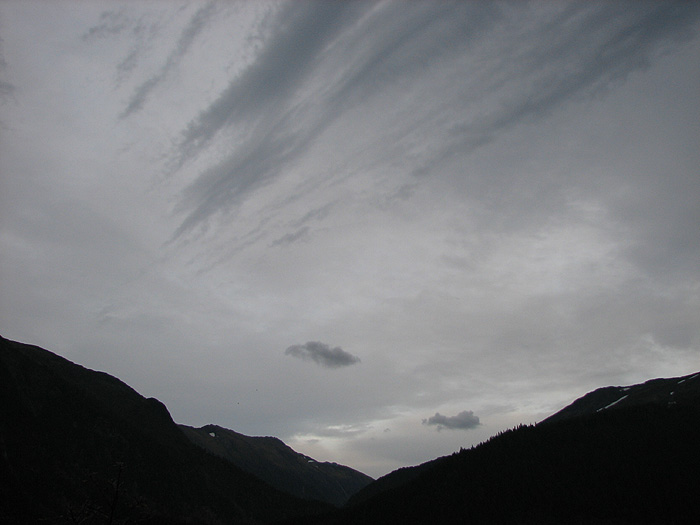 Gray Clouds - Looking Northeast from West Juneau.