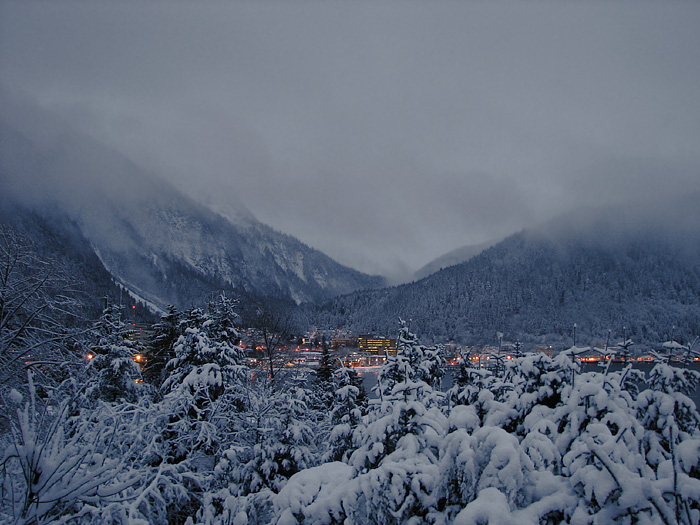 After a Snowfall - Juneau 25 Minutes before Sunrise.