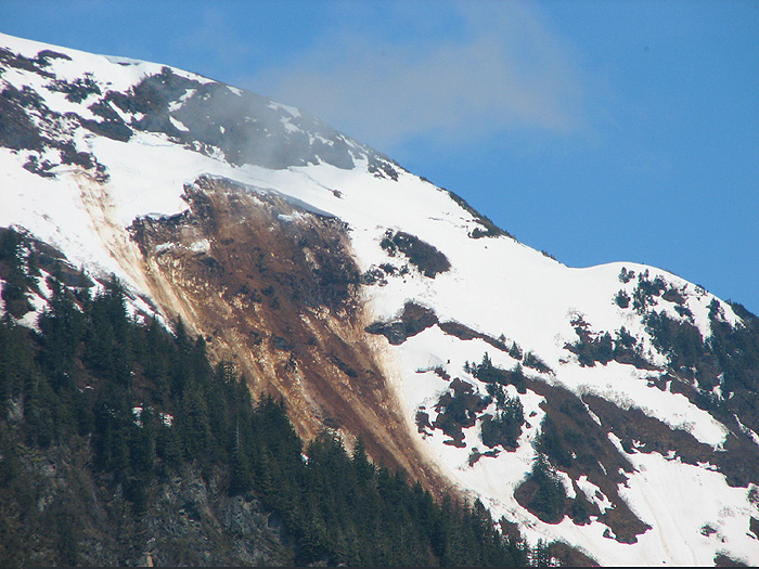 Origin of the Slide on Mt. Juneau.