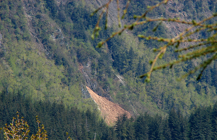 Destination of the Slide on Mt. Juneau.