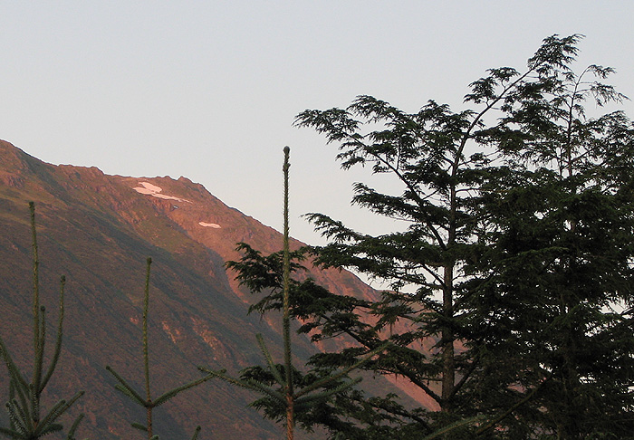 A Distant View of Gastineau Peak on Mt. Roberts.