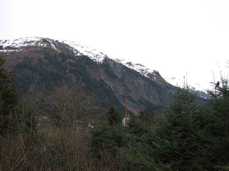 Mt. Juneau on a Cloudy Day.