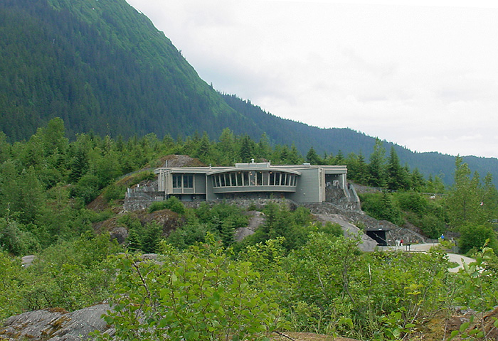 The Mendenhall Glacier Visitor Center.